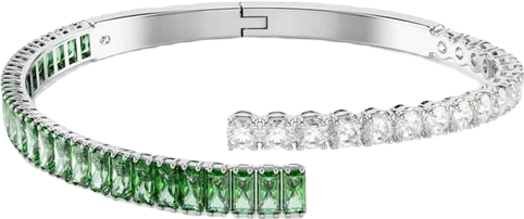 Swaroski Matrix Rhodium Plated Bangle