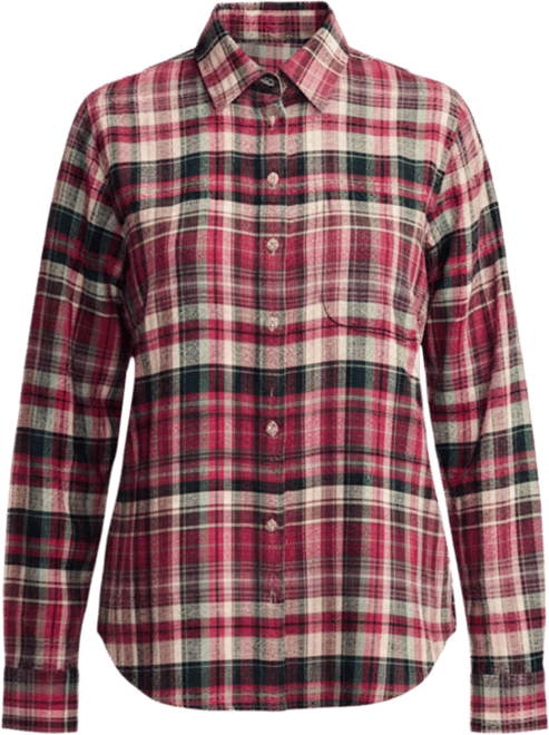 Women's Clyde Plaid Boyfriend Button-Down Shirt