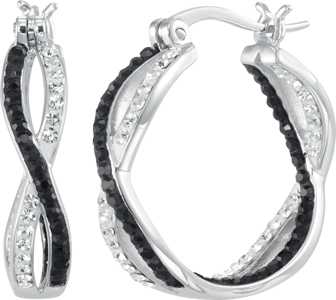 Cubic Zirconia Infinity Round Hoop Earrings (1.05 ct. t.w.)