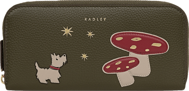 Mushroom Mate Zip Around Wallet