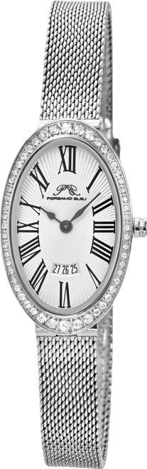 Women's Eloise Watch with Topaz Gemstone and Mesh Stainless Steel Bracelet 1352AELS