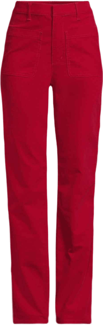 Women's Corduroy High Rise Rail Straight Leg Pants