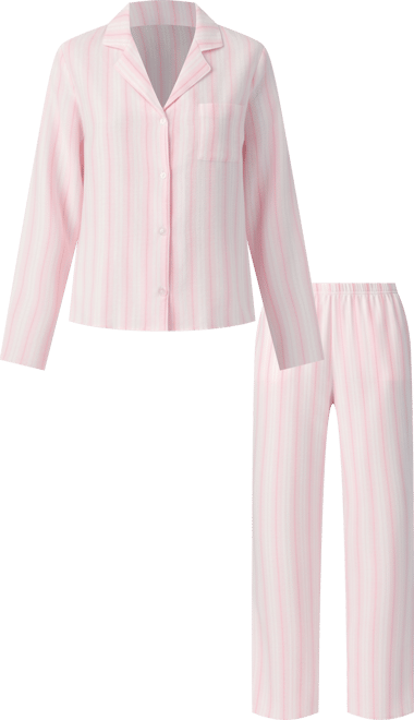 Women's Notch Collar and long pant Pajama set