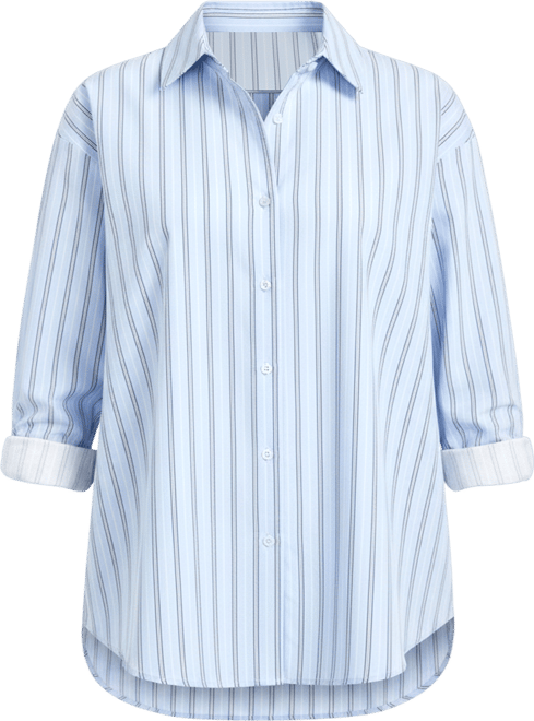 Women's Classic Stripe Boyfriend Shirt