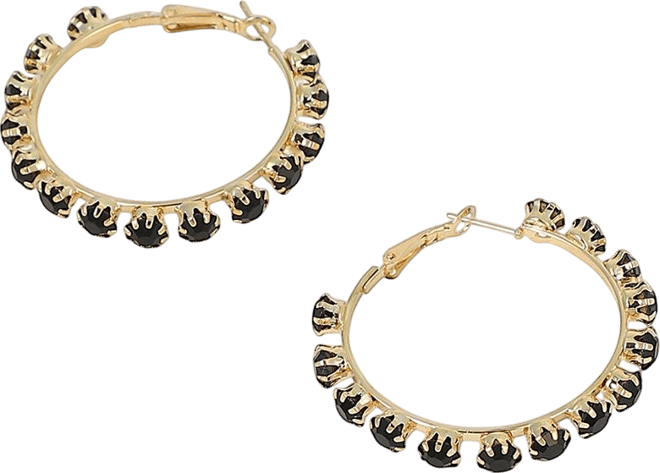 Women's The All-Over-Stud Hoop Earrings