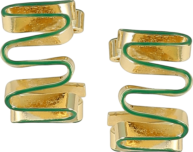 Women's The Enamel-Coil Hoop Earrings