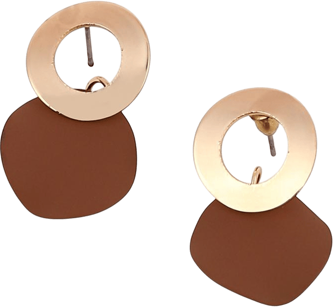 Women's The Circular-Plate Drop Earrings