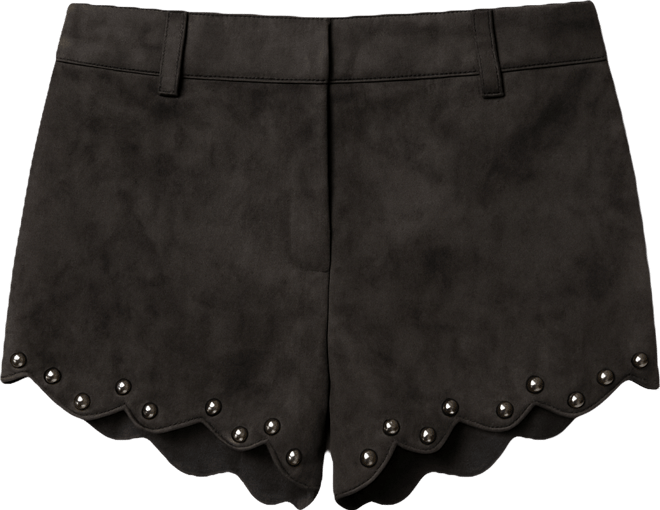 Women's Zarina Studded Faux Suede Shorts