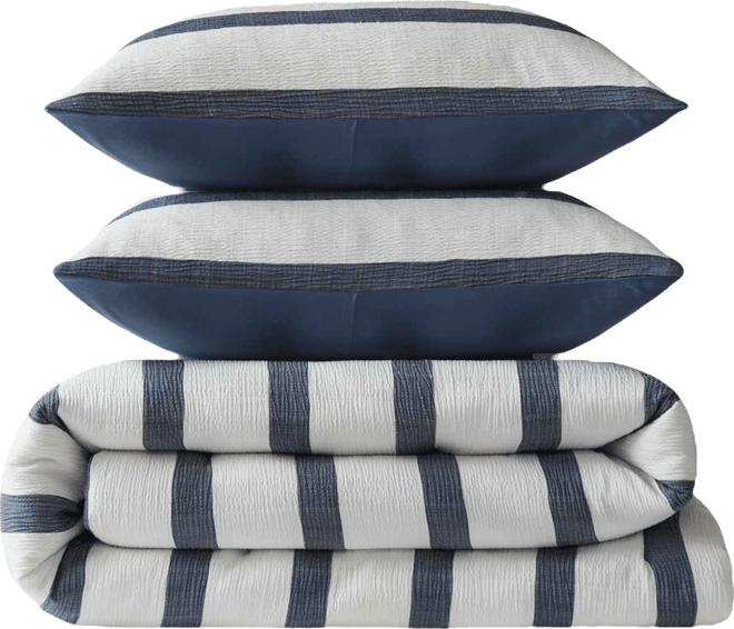 Merritt Yarn-Dyed Striped 3-Pc. Comforter Set, Full/Queen