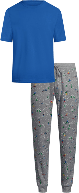 Men's Knit Jersey Pajama Sleep Set