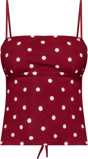 Women's Jinx Polka Dot Open-Back Top