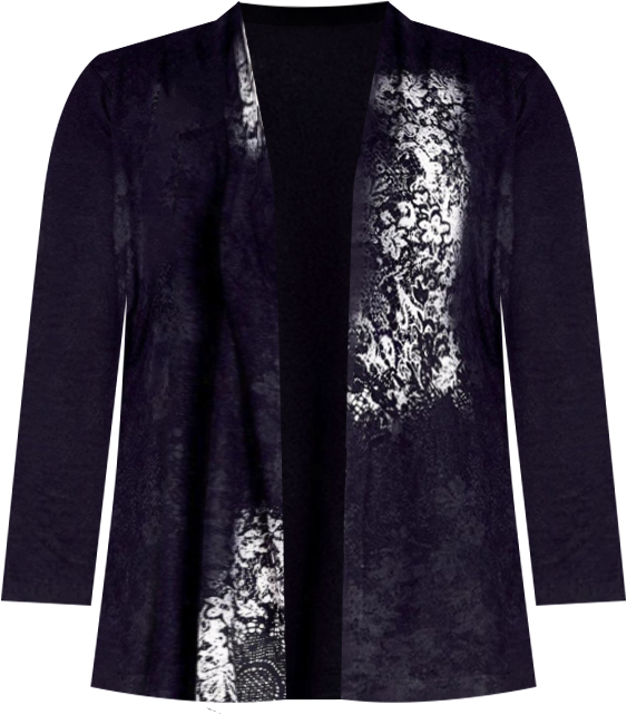 Women's Hacci Print Duet Top