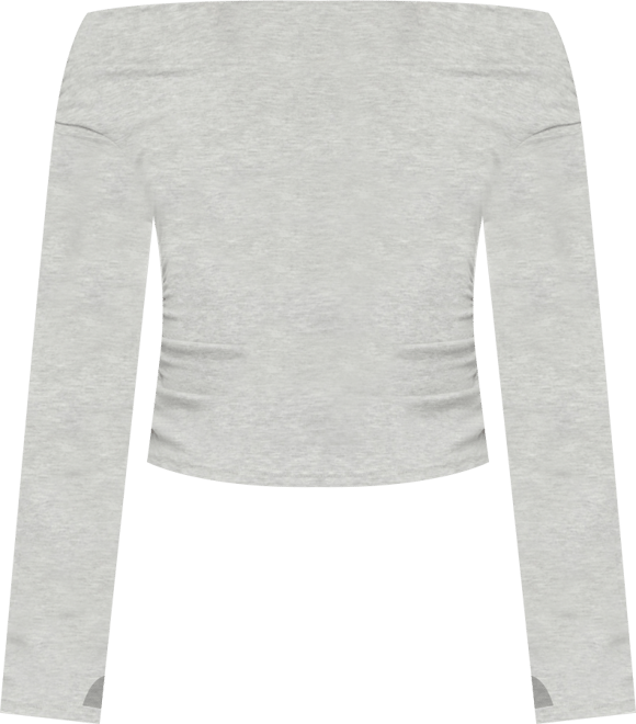 Women's Milane Ruched Off Shoulder Ribbed Top