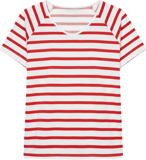 Plus Size Rounded V-Neck Tee