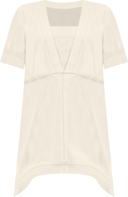 Women's Linen-Blend Hanky Hem Tunic