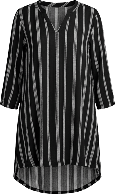 Women's Notch Neck Crinkle Tunic