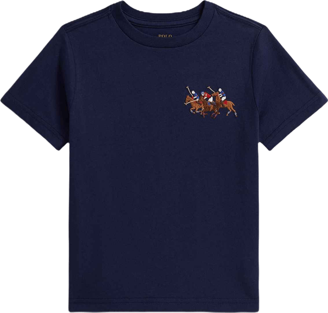 Boys 2-7 Triple-Pony Short-Sleeve Jersey T-Shirt