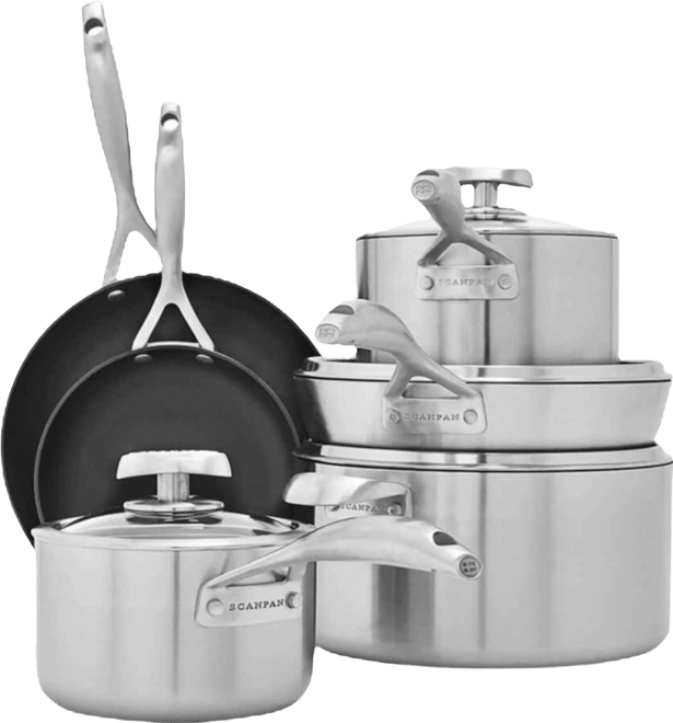 Stainless Steel 10-Pc. Cookware Set