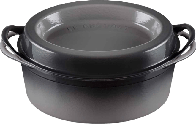 Enameled Cast Iron 7.25-Qt Traditional Oval Doufeu Dutch Oven