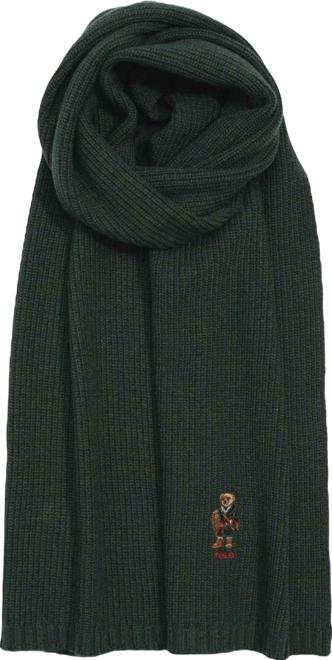 Men's Holiday Bear Scarf