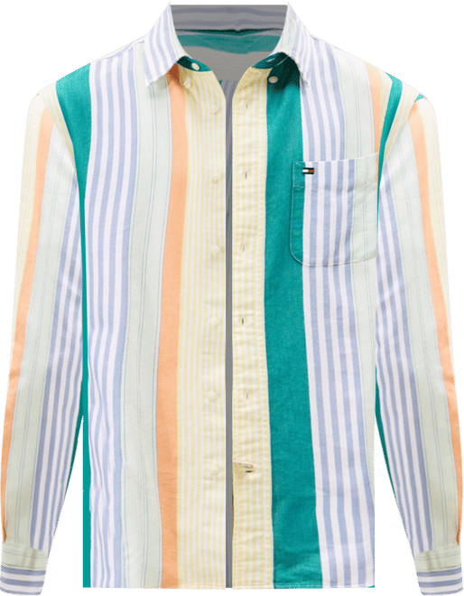 Men's Oxford Candy Strip Shirt