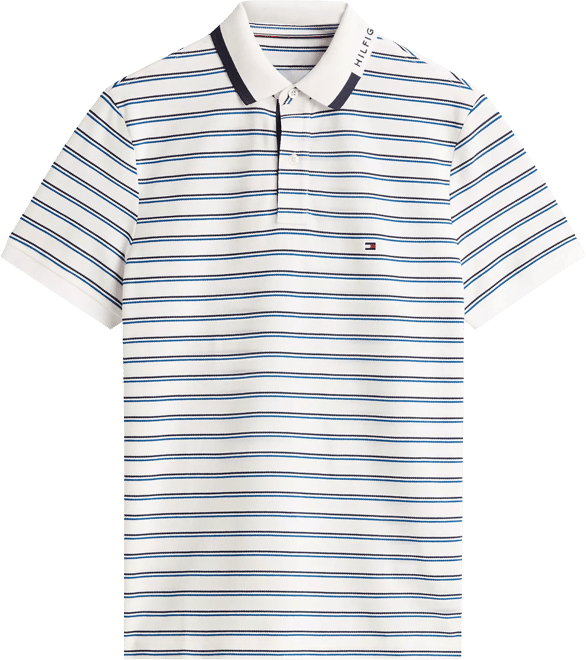 Men's Pique Graphic Collar Polo Shirt