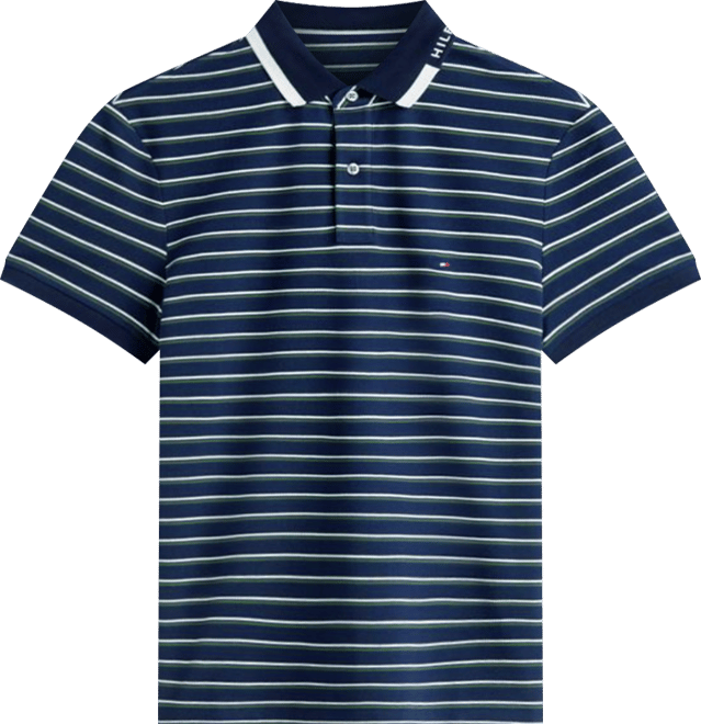 Men's Pique Graphic Collar Polo Shirt