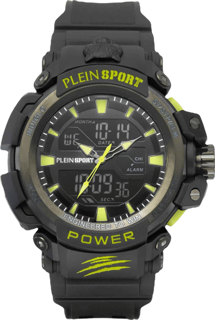 Mens Combat Digital Black Silicone Strap 50MM