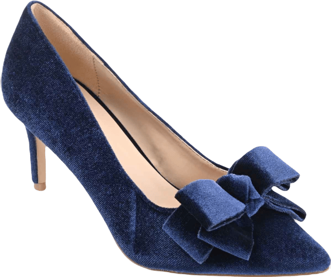 Women's Crystol Velvet Pumps