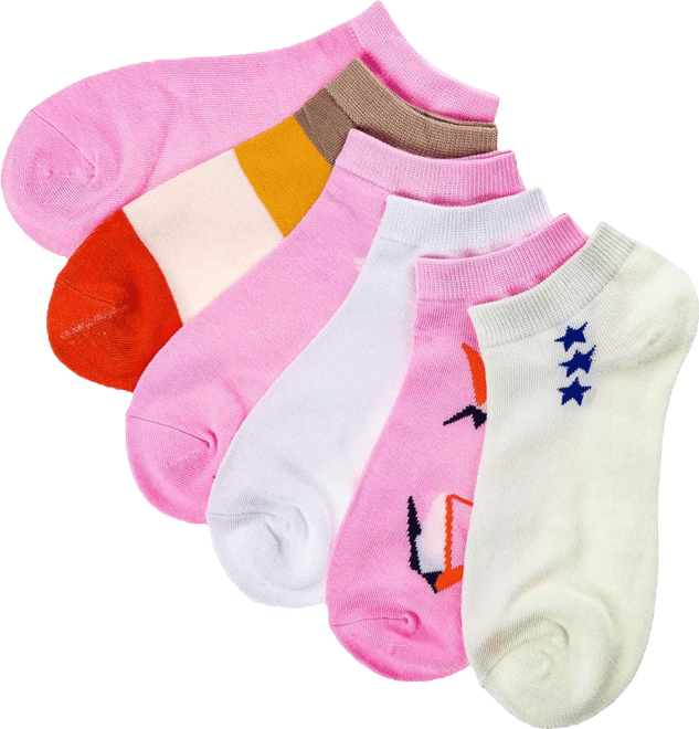 Women's Flamingo Ankle Socks 6 Pack