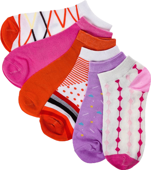 Women's Watermelon Blond Ankle Socks 6 Pack