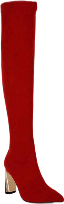 Star Gazer Slim Block Heel Long Boots