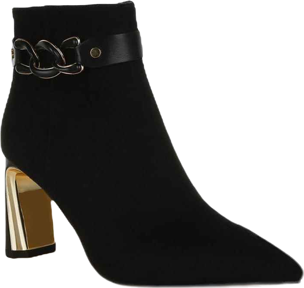 Antares Chain Belt Detail Ankle Boots