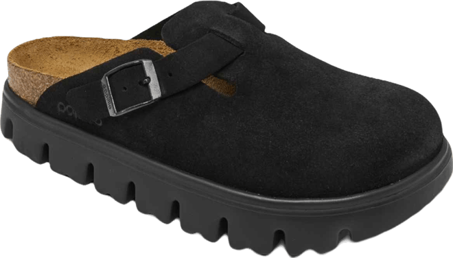 Women's Boston Chunky Suede Leather Platform Clog from Finish Line