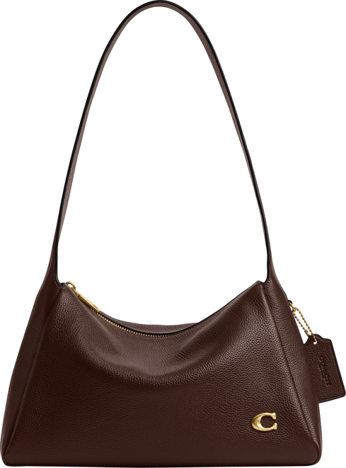 Lola Small Leather Zip-Top Shoulder Bag