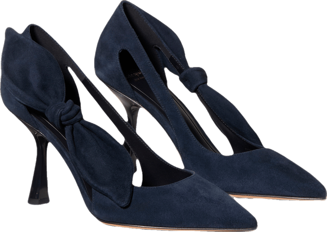 Women's Bunnie Suede Slip-On Pumps