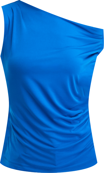 Women's Sleeveless Asymmetric Neckline Knit Top, Macy's Exclusive