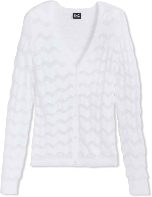 Women's Sheer Chevron Stripe Cardigan, Macy's Exclusive