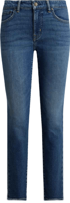 Women's Mid-Rise Straight Ankle Jeans