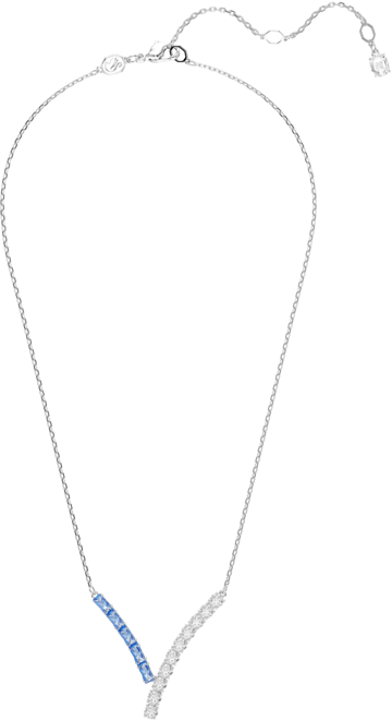 Matrix Rhodium Plated Pendant Necklace