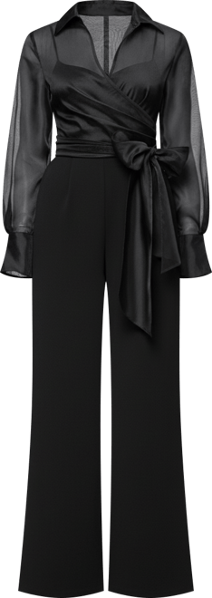 Women's V-Neck Long Sleeve Jumpsuit