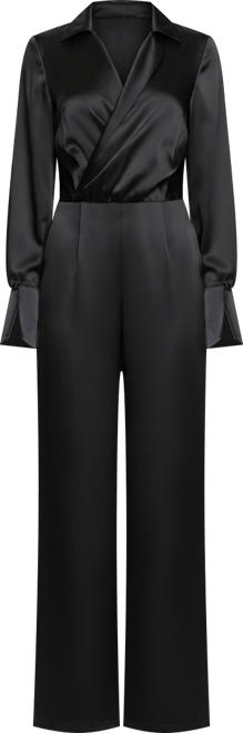 Women's V-Neck Long Sleeve Jumpsuit