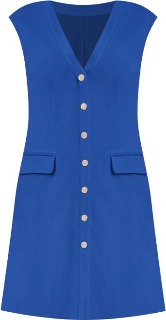 Women's V-Neck Fit and Flare Dress