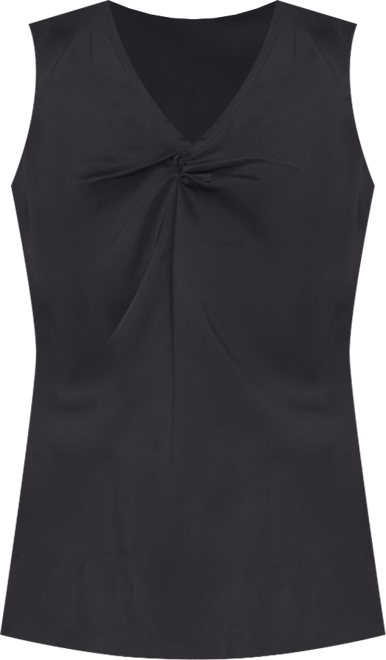 Women's Twist V-Neck Sleeveless Top