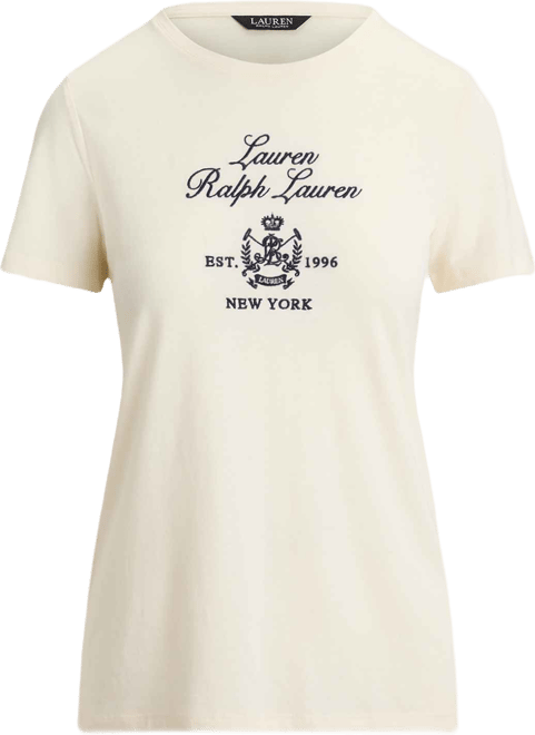 Women's Katlin Embroidered Crest Short Sleeve T-Shirt