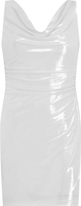 Women's Foil Cowl Neck Dress