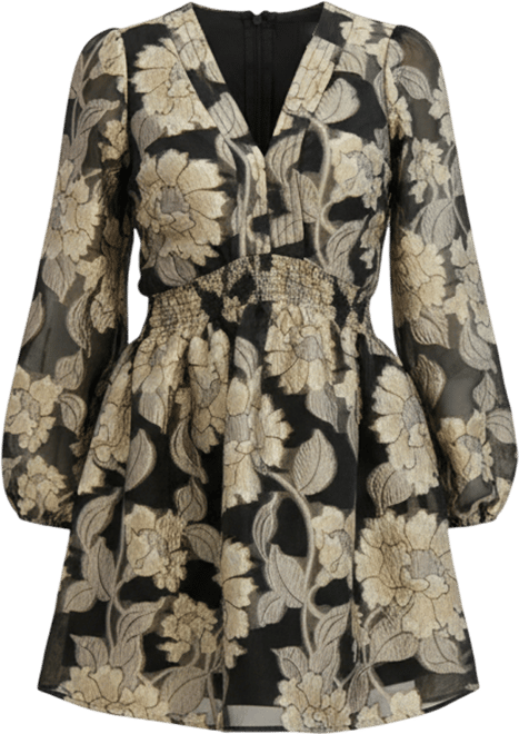 Women's Organza V-Neck Short Dress