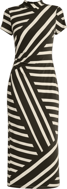 Women's Mock Neck Short-Sleeve Dress