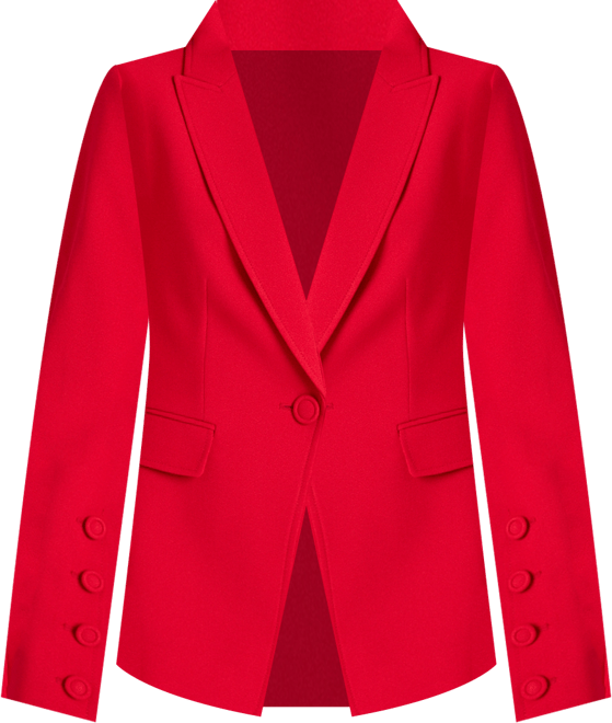 Petite Cutaway-Hem Blazer