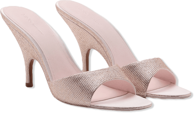 Women's Rhinestone Studded Wedge Heel Sandals